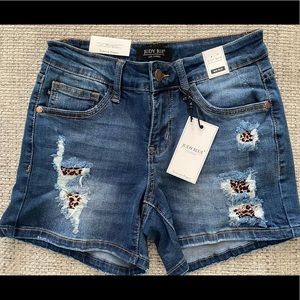 Judy Blue Cheetah Patch Shorts